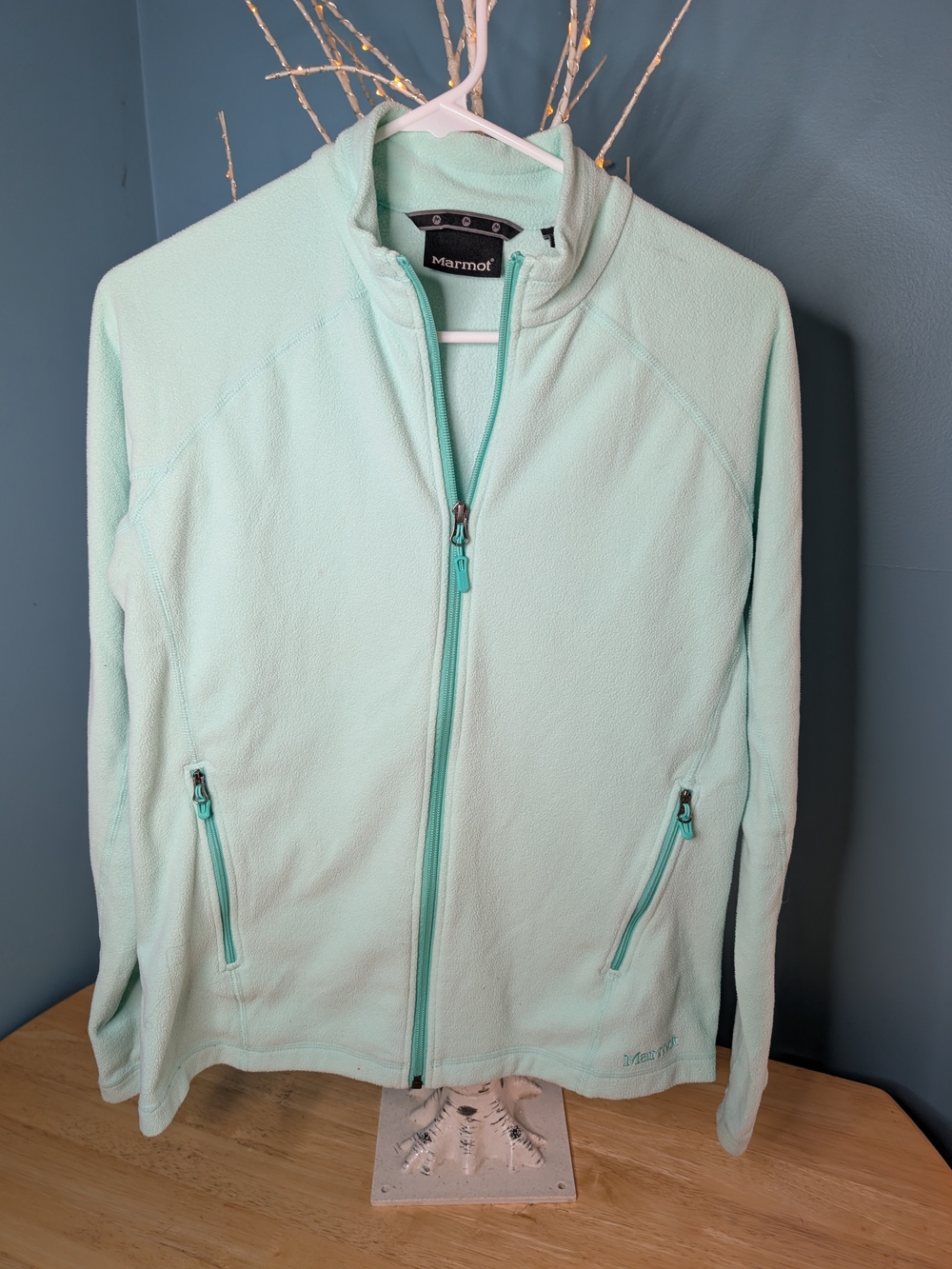 Marmot Mint Green Full-Zip Utility Fleece Jacket
